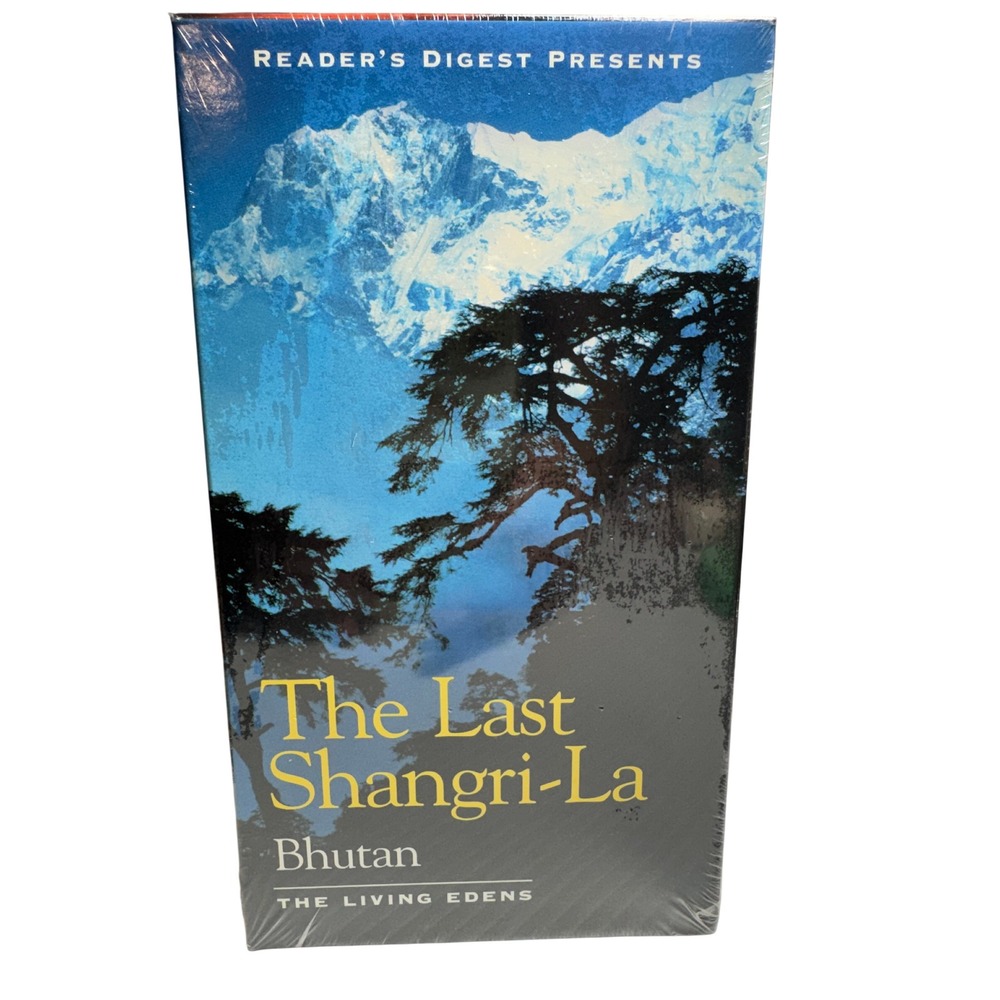 The Last Shangri-La Bhutan The Living Edens VHS Reader's Digest Documentary NEW
